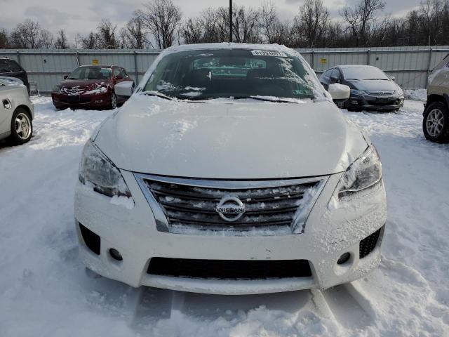 3N1AB7AP3EY330234 - 2014 NISSAN SENTRA S WHITE photo 5