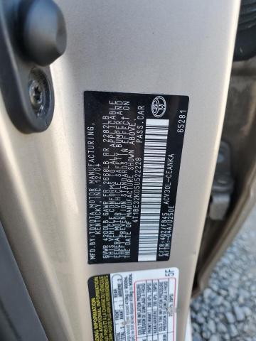 4T1BE32K05U522228 - 2005 TOYOTA CAMRY LE TAN photo 12