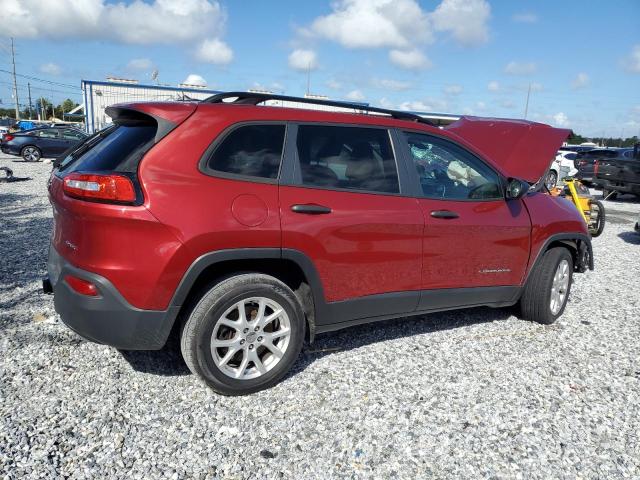 1C4PJLAS4GW230399 - 2016 JEEP CHEROKEE SPORT RED photo 3