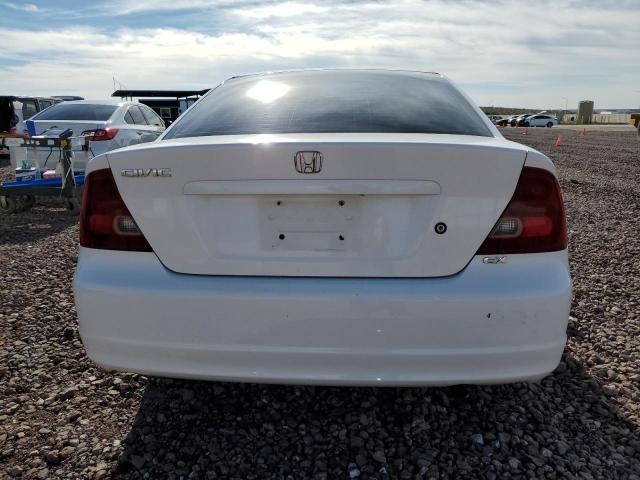 1HGEM22971L113494 - 2001 HONDA CIVIC SI WHITE photo 6