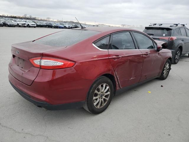 3FA6P0G77FR232747 - 2015 FORD FUSION S MAROON photo 3