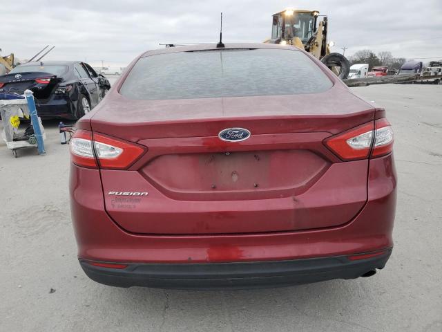 3FA6P0G77FR232747 - 2015 FORD FUSION S MAROON photo 6