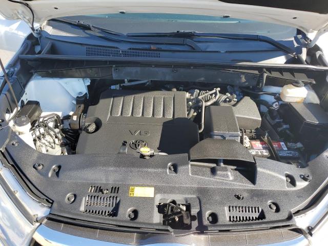 5TDKKRFH9ES006596 - 2014 TOYOTA HIGHLANDER XLE WHITE photo 11