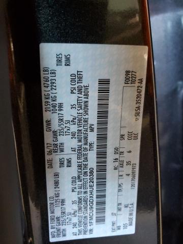 1FMCU9GDXHUE20380 - 2017 FORD ESCAPE SE 灰色 照片 13