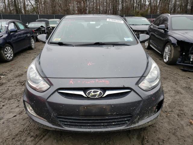 KMHCU5AE7CU025351 - 2012 HYUNDAI ACCENT GLS GRAY photo 5