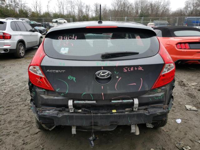 KMHCU5AE7CU025351 - 2012 HYUNDAI ACCENT GLS GRAY photo 6