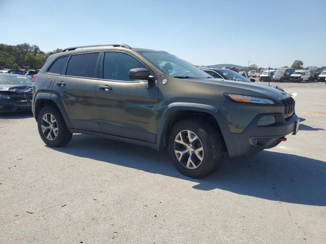1C4PJMBS4EW291513 - 2014 JEEP CHEROKEE TRAILHAWK GREEN photo 4