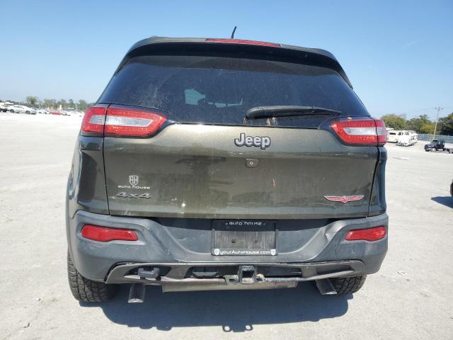 1C4PJMBS4EW291513 - 2014 JEEP CHEROKEE TRAILHAWK GREEN photo 6
