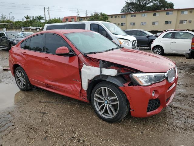 5UXXW5C53G0N92133 - 2016 BMW X4 XDRIVE35I RED photo 4