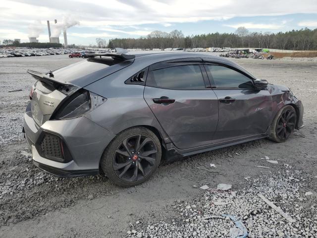 SHHFK7H93JU214837 - 2018 HONDA CIVIC SPORT TOURING GRAY photo 3