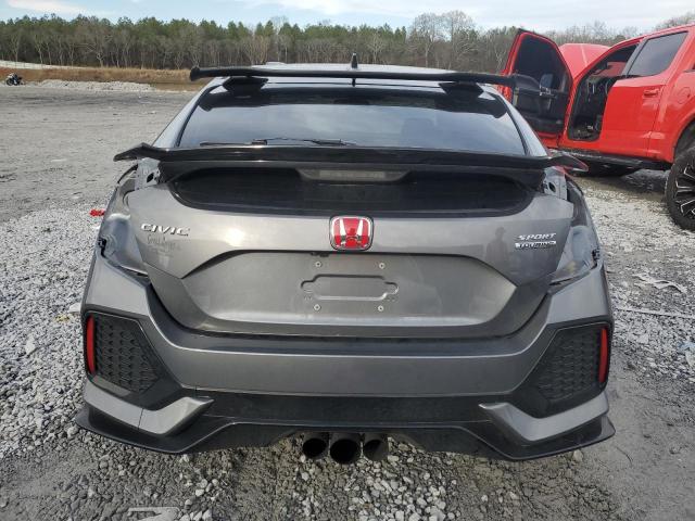 SHHFK7H93JU214837 - 2018 HONDA CIVIC SPORT TOURING GRAY photo 6