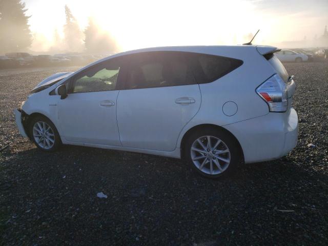 JTDZN3EU2D3196940 - 2013 TOYOTA PRIUS V WHITE photo 2