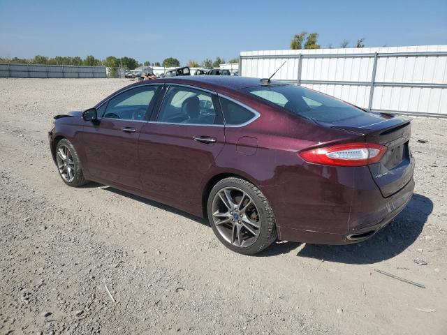 3FA6P0K91DR182207 - 2013 FORD FUSION TITANIUM 栗色 照片 2
