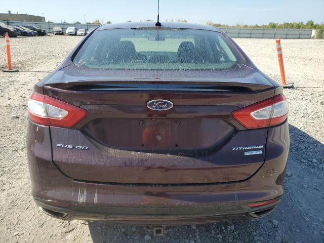 3FA6P0K91DR182207 - 2013 FORD FUSION TITANIUM 栗色 照片 6