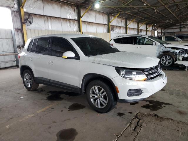 WVGAV7AX2CW607265 - 2012 VOLKSWAGEN TIGUAN S WHITE photo 4