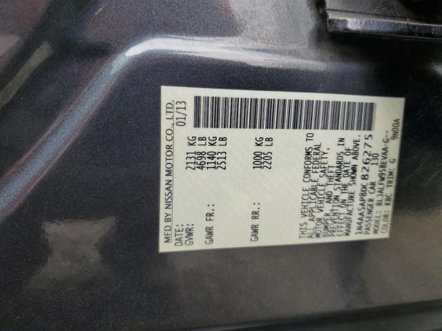 1N4AA5AP8DC826275 - 2013 NISSAN MAXIMA S GRAY photo 12