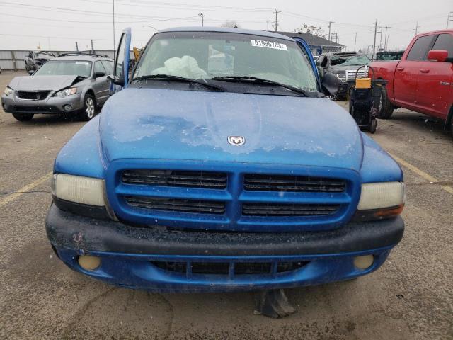 1B7GL22X21S132968 - 2001 DODGE DAKOTA BLUE photo 5