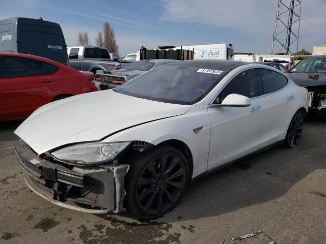 5YJSA1DP4CFS00842 - 2012 TESLA MODEL S თეთრი ფოტო 1