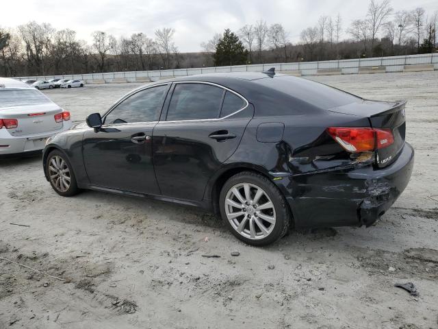 JTHBK262575045826 - 2007 LEXUS IS 250 BLACK photo 2