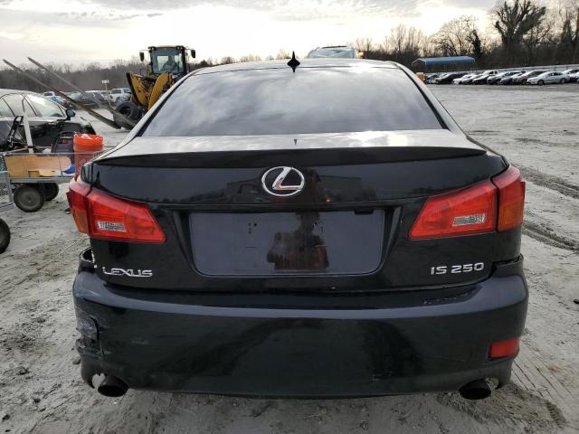 JTHBK262575045826 - 2007 LEXUS IS 250 BLACK photo 6