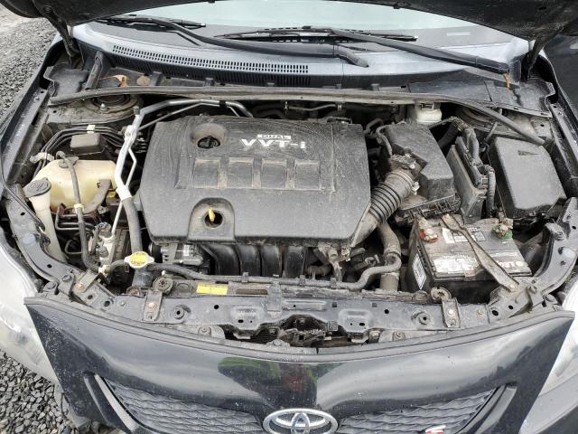 2T1BU4EE6AC472929 - 2010 TOYOTA COROLLA BASE BLACK photo 11