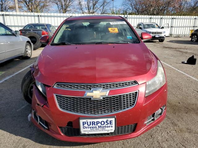 1G1PH5S91B7278800 - 2011 CHEVROLET CRUZE LTZ RED photo 5