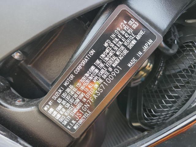 JS1GN7FA3S7100901 - 2025 SUZUKI GSX-R600 გრაფიტი ფოტო 9