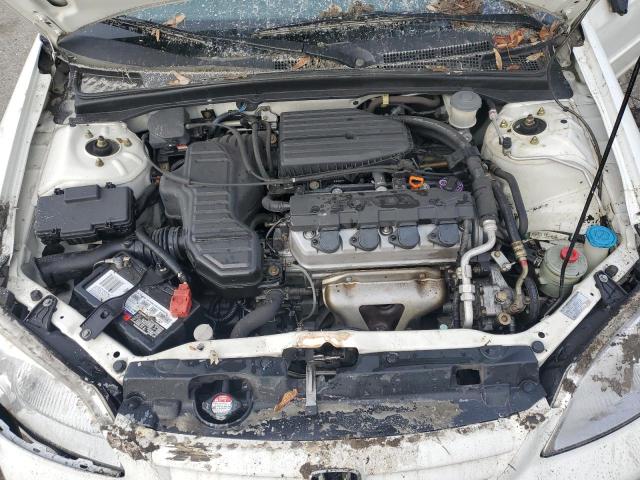 1HGES16532L082012 - 2002 HONDA CIVIC LX თეთრი ფოტო 11