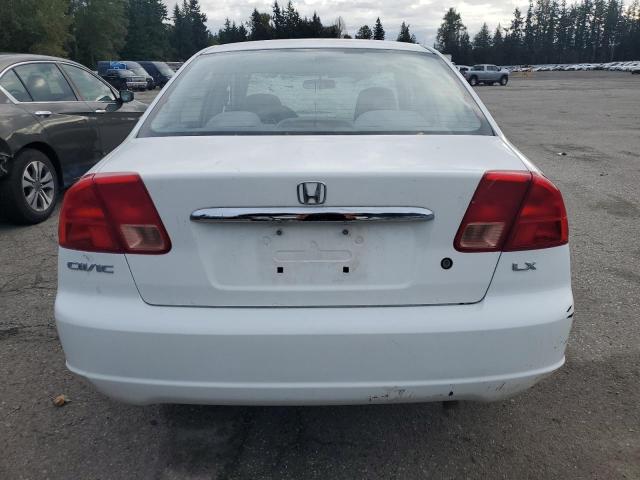 1HGES16532L082012 - 2002 HONDA CIVIC LX თეთრი ფოტო 6