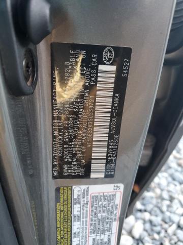 4T1BE32K35U550721 - 2005 TOYOTA CAMRY LE GRAY photo 12