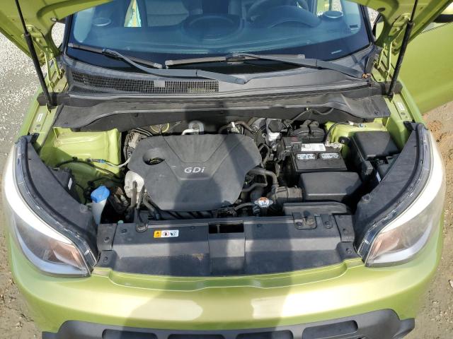 KNDJN2A25F7754237 - 2015 KIA SOUL GREEN photo 11