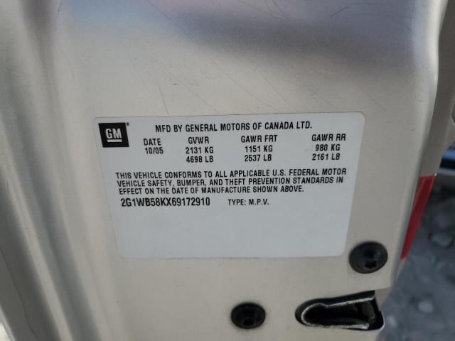 2G1WB58KX69172910 - 2006 CHEVROLET IMPALA LS 银色 照片 12