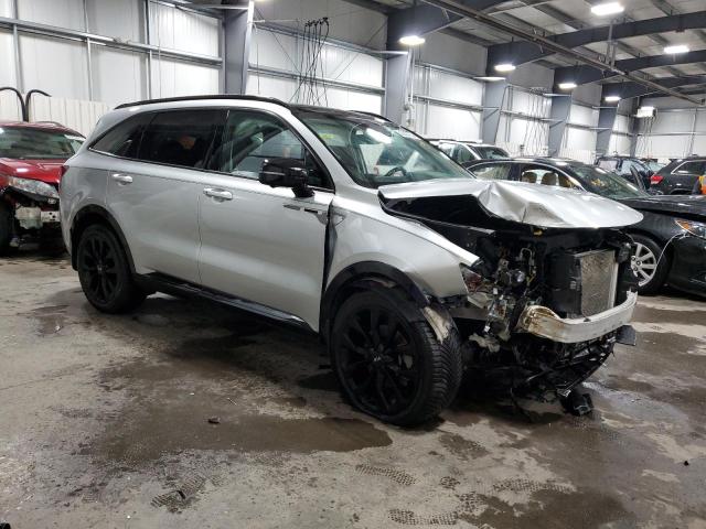 5XYRK4LF8MG036981 - 2021 KIA SORENTO SX SILVER photo 4