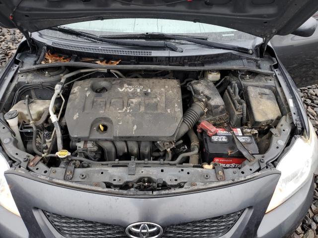 1NXBU40E99Z047285 - 2009 TOYOTA COROLLA BASE CHARCOAL photo 11