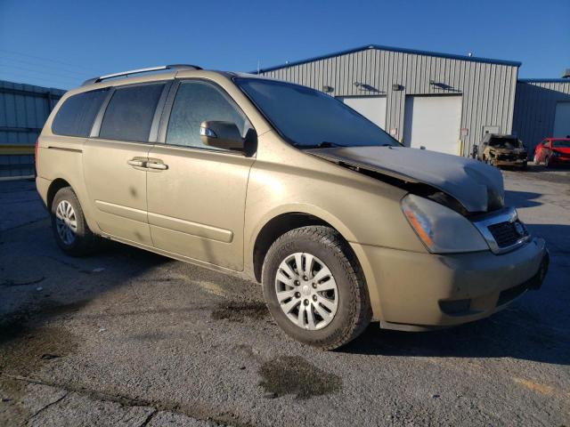 KNDMG4C73B6413561 - 2011 KIA SEDONA LX GOLD photo 4