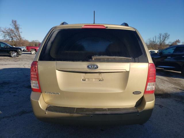 KNDMG4C73B6413561 - 2011 KIA SEDONA LX GOLD photo 6