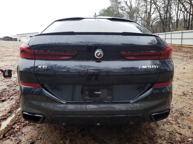 5UXCY8C08N9M19120 - 2022 BMW X6 M50I BLACK photo 6