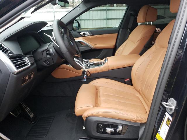 5UXCY8C08N9M19120 - 2022 BMW X6 M50I BLACK photo 7