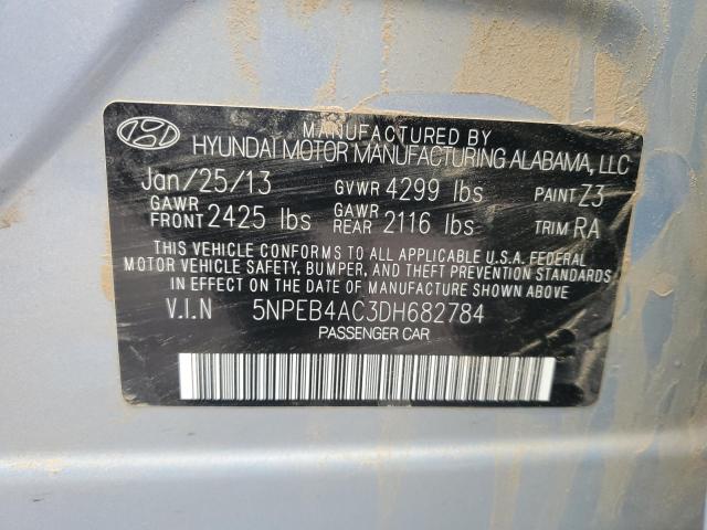 5NPEB4AC3DH682784 - 2013 HYUNDAI SONATA GLS SILVER photo 12