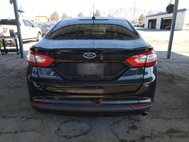 3FA6P0H72FR164615 - 2015 FORD FUSION SE BLACK photo 6