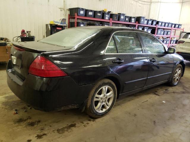 1HGCM56347A032827 - 2007 HONDA ACCORD SE BLACK photo 3