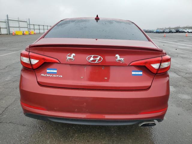 5NPE24AF8FH231511 - 2015 HYUNDAI SONATA SE RED photo 6