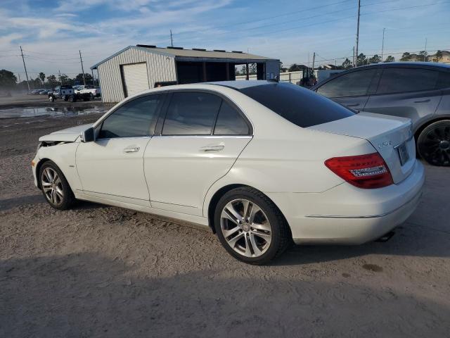 WDDGF4HB0CA655211 - 2012 MERCEDES-BENZ C 250 WHITE photo 2