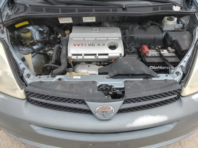 5TDZA22C85S349743 - 2005 TOYOTA SIENNA XLE BLUE photo 12