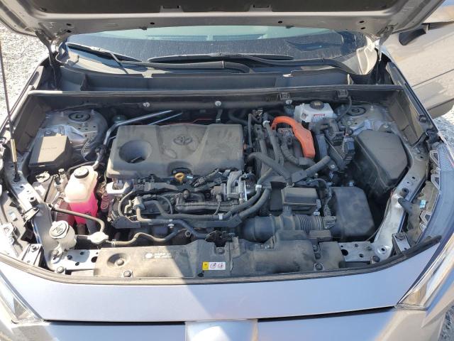 4T3RWRFV1MU037833 - 2021 TOYOTA RAV4 XLE SILVER photo 12