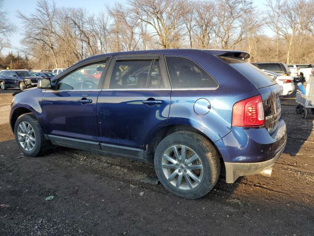 2FMDK4KC5BBA45958 - 2011 FORD EDGE LIMITED BLUE photo 2