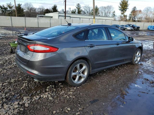 3FA6P0HR1DR197457 - 2013 FORD FUSION SE GRAY photo 3