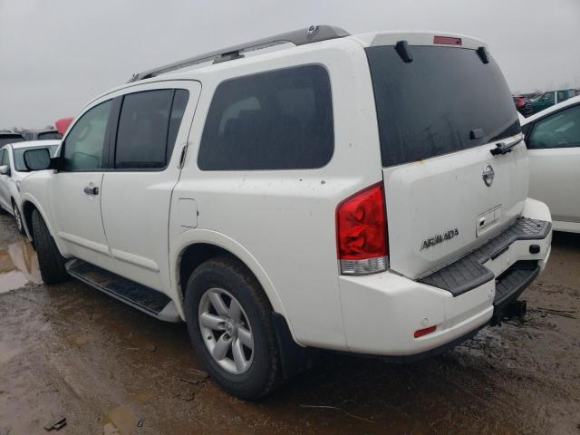 5N1AA0NC7BN605817 - 2011 NISSAN ARMADA SV WHITE photo 2