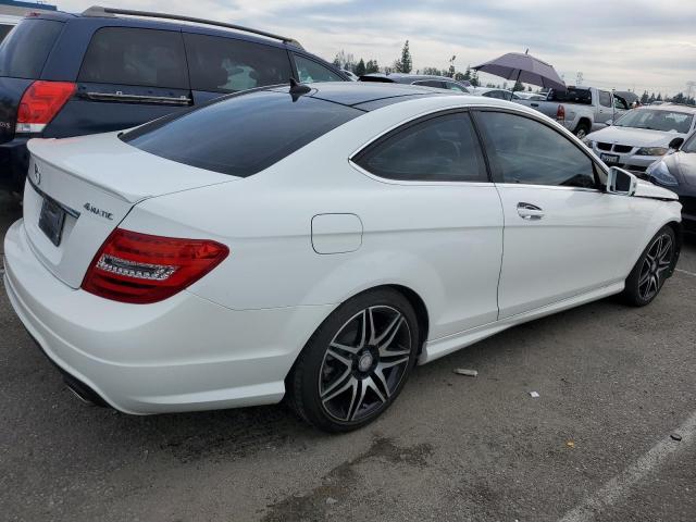 WDDGJ8JB0DG078792 - 2013 MERCEDES-BENZ C 350 4MATIC WHITE photo 3