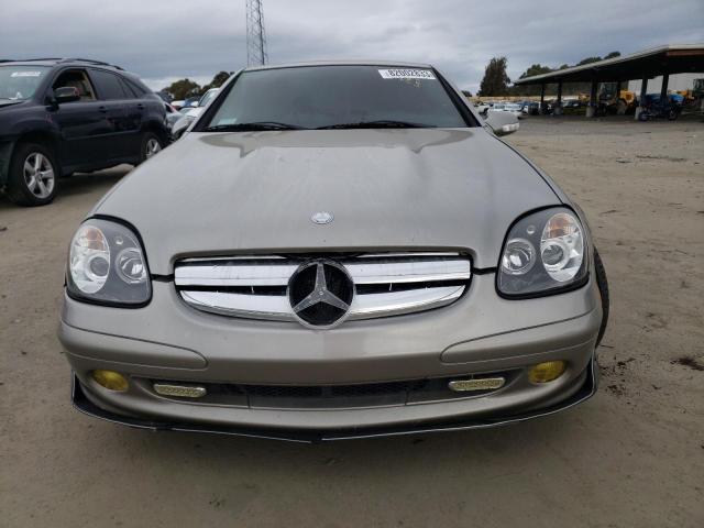 WDBKK49F64F301584 - 2004 MERCEDES-BENZ SLK 230 KOMPRESSOR GRAY photo 5